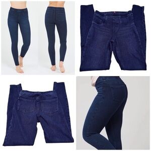 Spanx Jean-ish Pull-On Leggings in Twilight Rinse Size XSMALL Mid Rise